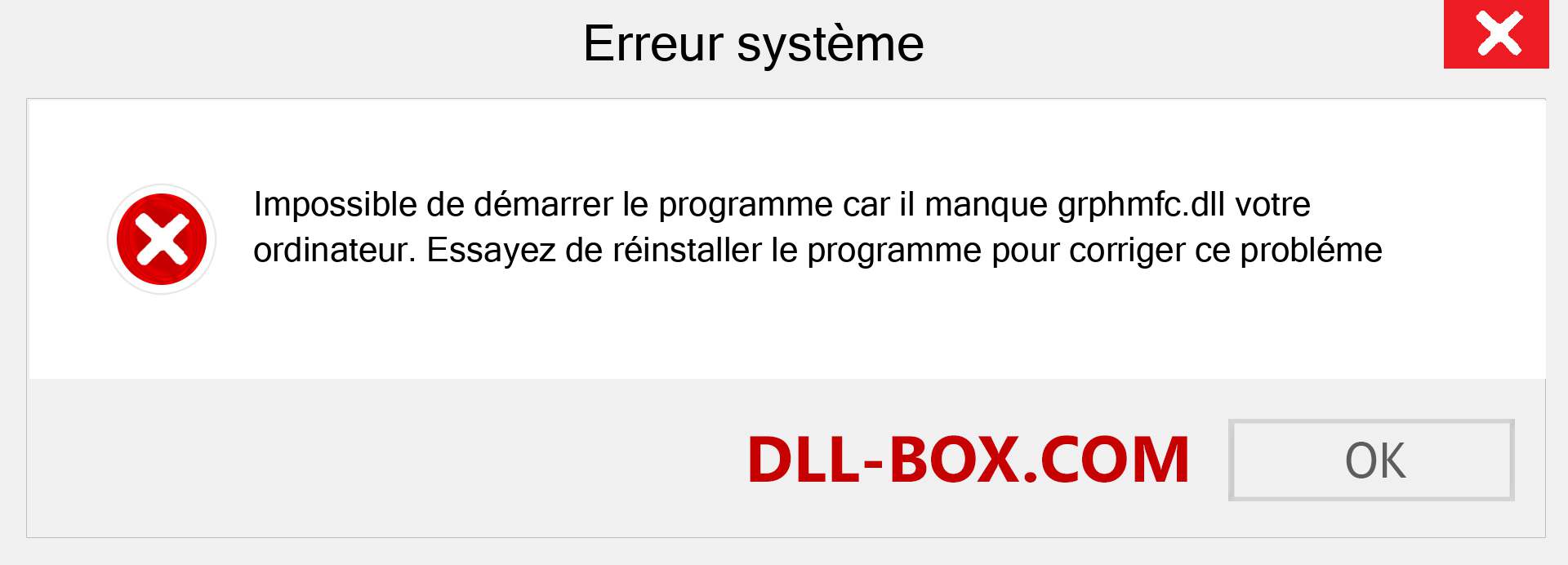 Le fichier grphmfc.dll est manquant ?. Télécharger pour Windows 7, 8, 10 - Correction de l'erreur manquante grphmfc dll sur Windows, photos, images